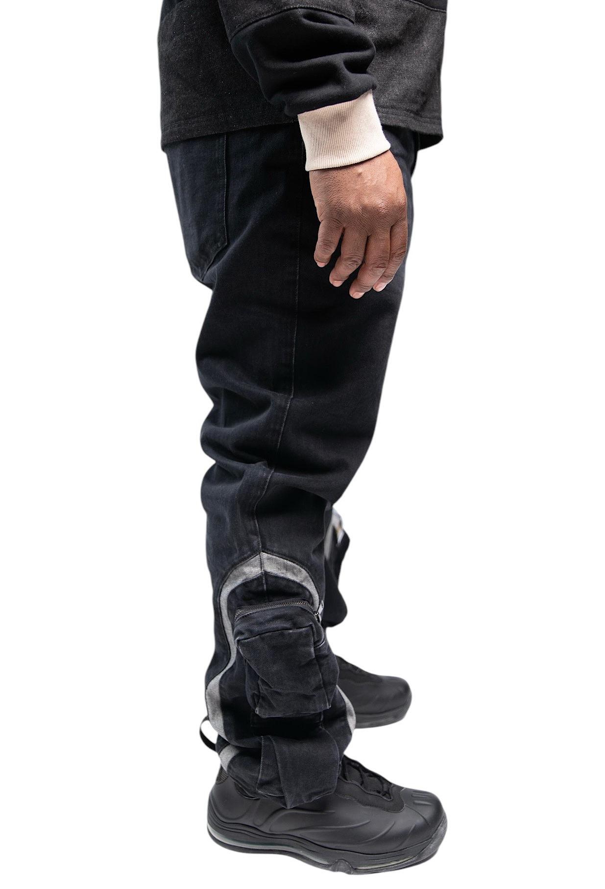 BS Black Denim Pants
