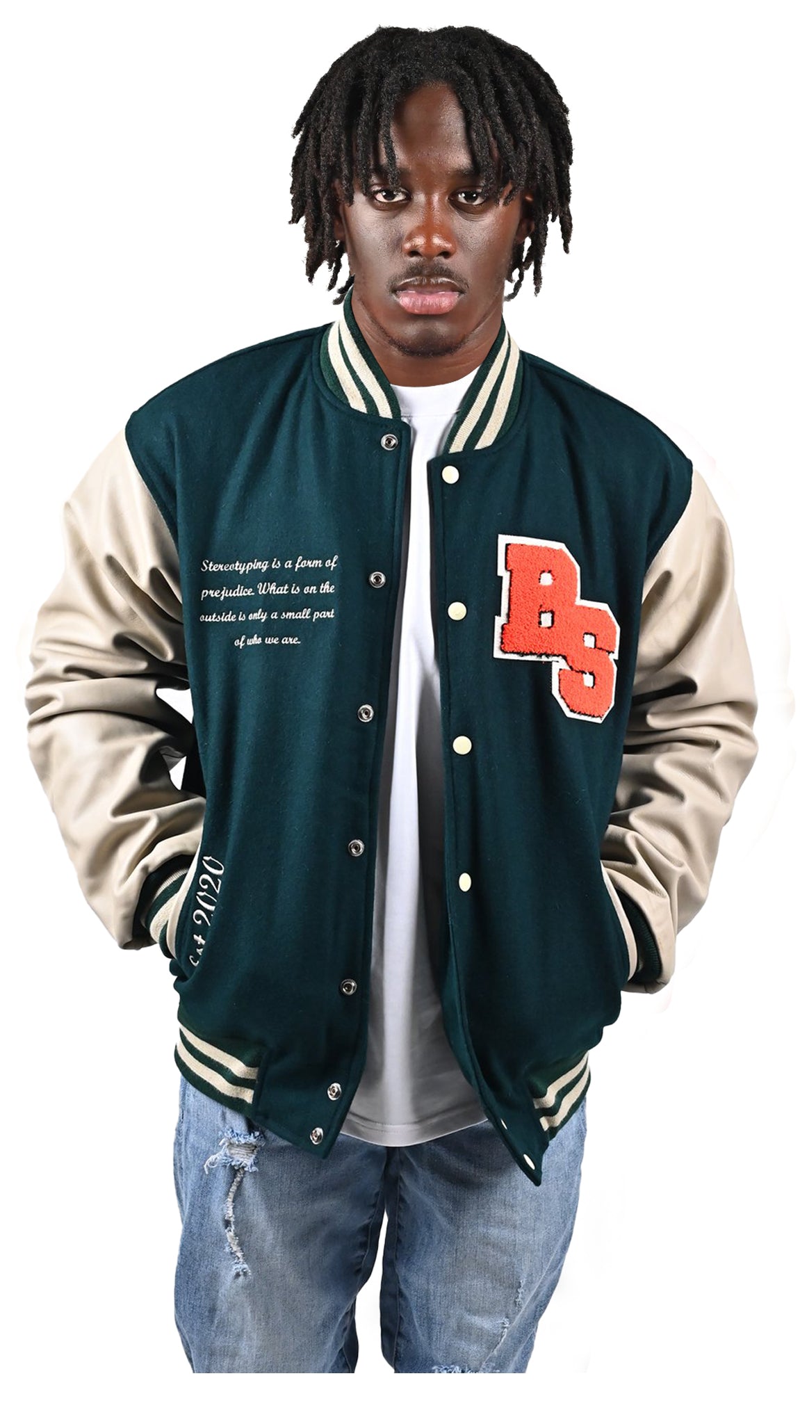 BS Green Varsity Bomber Jacket