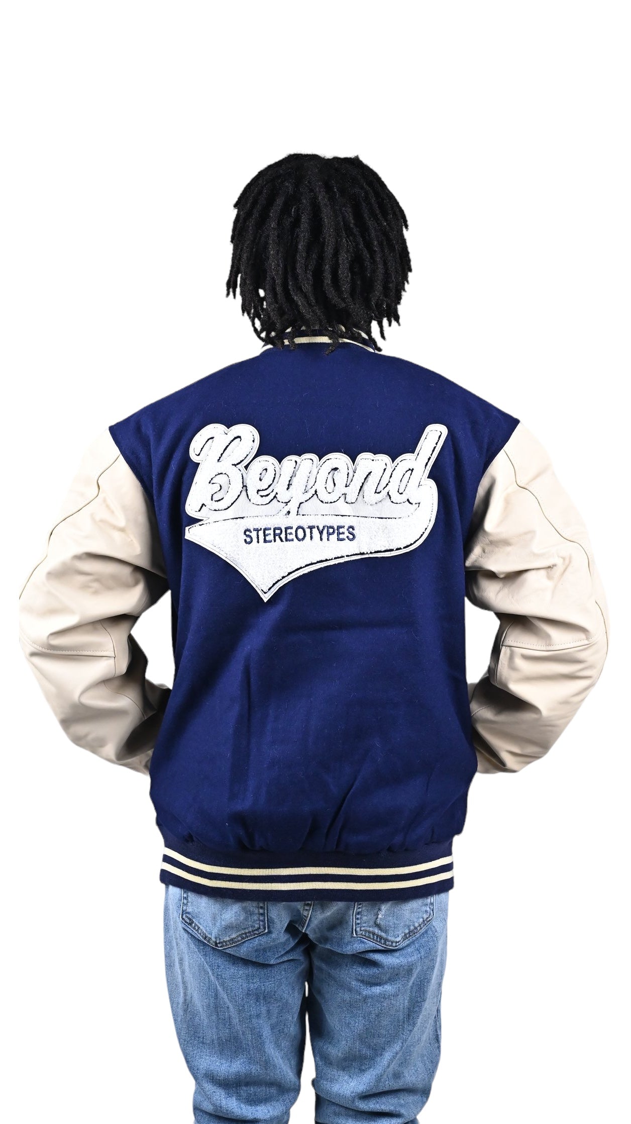 BS Blue Varsity Bomber Jacket